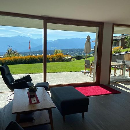 Casa Admisa, Spektakulaere Aussicht, Ski In And Out, Hochwertige Einrichtung, Valserstein Und Eiche Flims Exterior foto