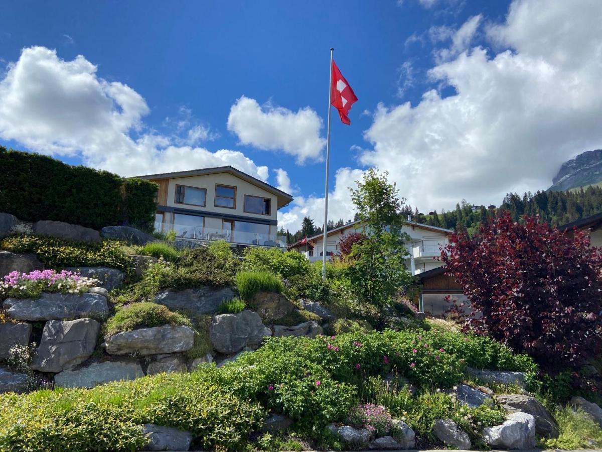 Casa Admisa, Spektakulaere Aussicht, Ski In And Out, Hochwertige Einrichtung, Valserstein Und Eiche Flims Exterior foto