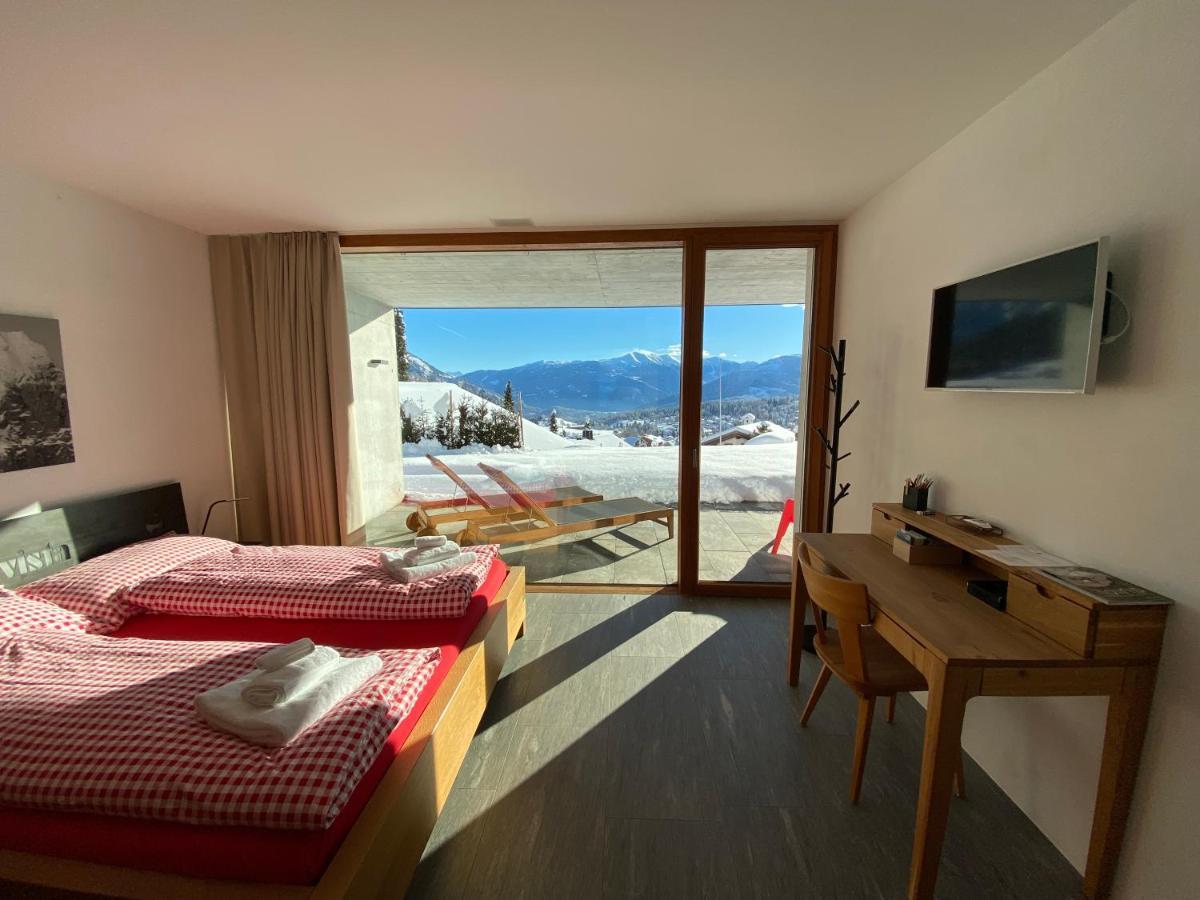 Casa Admisa, Spektakulaere Aussicht, Ski In And Out, Hochwertige Einrichtung, Valserstein Und Eiche Flims Exterior foto