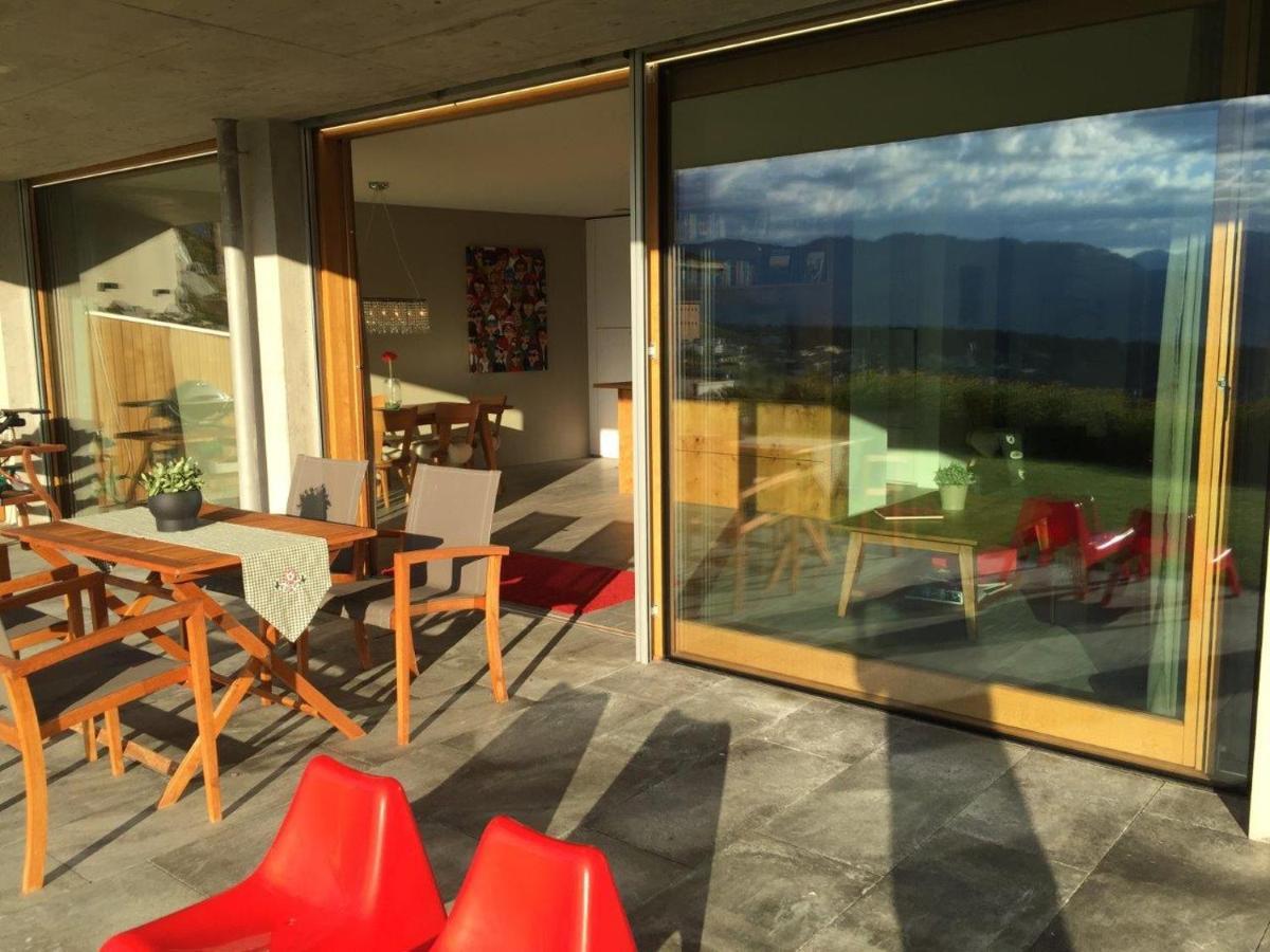 Casa Admisa, Spektakulaere Aussicht, Ski In And Out, Hochwertige Einrichtung, Valserstein Und Eiche Flims Exterior foto